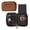 Brown, variant on CASE ELEGANCE Klaro Travel Leather Cigar Case, 5 Cigar Storage, 2 Accessory Pockets, Humidification Pocket, Internal Hard-Shell Protection - Brown