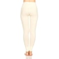 thumbnail image 2 of Merino Wool Women's Midweight Base Layer Bottoms - Thermal Underwear - No Itch Renewable Fabric - Natural Cream - Large, 2 of 3