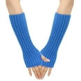 thumbnail image 1 of LSLJS Gants Longs pour Femmes, Manches Fausses Tricotées, Doigts Exposés, Gants Chauds pour les Bras, 1 of 3