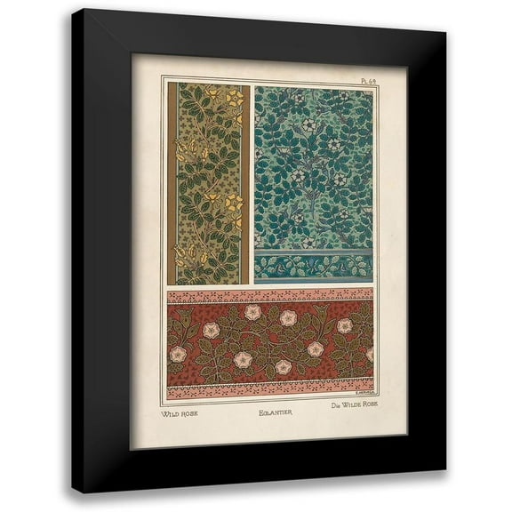 Vision Studio 11x14 Black Modern Framed Museum Art Print Titled - Nouveau Decorative XII