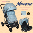thumbnail image 2 of Carriola Reversible 4 en 1 iBaby Murano Portabebé Autoasiento Rosa Plegable verde, 2 of 9