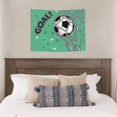 thumbnail image 4 of Kdxio BALL INSIDE THE NET GOAL Wall Hanging Tapestries Banner For Bedroom College Dorm Home Living Room Party Decor 29X37 In, 4 of 8