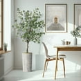thumbnail image 5 of Artificial Tree in Geometric Pattern Planter, Fake Eucalyptus Silk Tree for Indoor and Outdoor Home Decoration - 66" Overall Tall (Plant Pot Plus Tree), 5 of 5