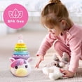 thumbnail image 3 of Move2Play, Unicorn Ring Stacking Toy, Gift for 1 Year Old Girls & Boys, Baby Toys, 6 to 12 Months, Ages 0-6+, 9, 10, 18+ Months, 3 of 5