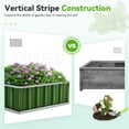 thumbnail image 3 of KING BIRD 2PCS 68"x36"x12" Raised Garden Bed Easy for DIY Different Size Galvanized Steel Metal Planter Kit Box Green, 3 of 10
