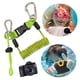 thumbnail image 5 of Buceo Bobina Resorte Natación Cordón Con Acero Inoxidable Hebilla Liberación Rápida para La Linterna Cámara Submarina, 5 of 9