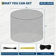 thumbnail image 3 of Heavy-Duty Round Bale Hay Net | 5x5/6x6 Ft Knotless Slow Feeder with 2" Holes to Reduce Waste and Promote Healthy Digestion for Horses and Livestock, 3 of 9
