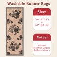 thumbnail image 6 of 2x6 FT Kitchen Runner Rugs Non Skid Washable, Faux Wool Rug Runners for Hallways Bathroom Carpet Runner, Soft Indoor Modern Floor Rug for Entryway Laundry Room, 6 of 11