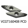 thumbnail image 2 of 2pc VCGT160408 PCD Polycrystalline diamond blades tools (PCD) Used for Aluminum, 2 of 9