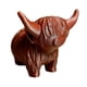 thumbnail image 5 of Figura de vaca, escultura de mesa, regalo de cumpleaños, adorno artesanal, figura en miniatura S granate, 5 of 9