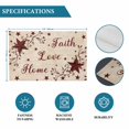 thumbnail image 6 of Vintage Country Placemats Set of 6, Vintage Rustic Texas Stars Plants Branch Placemats for Dining Table, Place Mats for Kitchen Tabletop, Waterproof Wipeable Dining Table Mats Set, 6 of 9