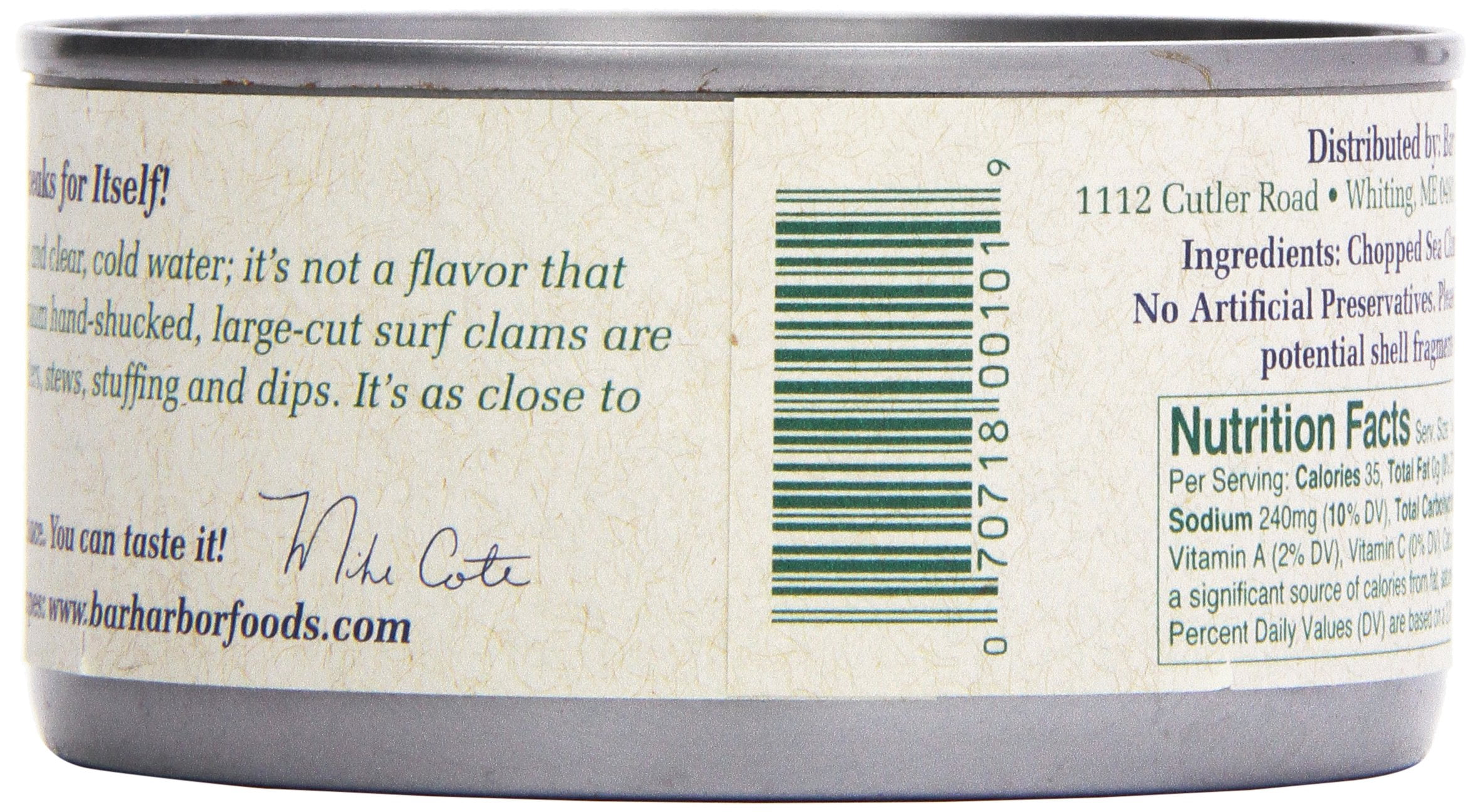 (Pack of 12) Bar Harbor Chopped Sea Clams, 6.5 oz