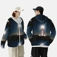 thumbnail image 6 of Daiia Peggy's Cove Lighthouse UPF 50+ Sun Protection Hoodie Jacket Lightweight Long Sleeve Sun Shirt for Women Men with Pocket Hiking Outdoor-Small, 6 of 9