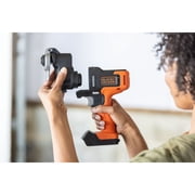 مثقاب لاسلكي Black+decker 20v، مجموعة أدوات كهربائية مكونة من 6 قطع، بطارية وشاحن متضمنان (bdcdmt1206kitc)