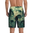 thumbnail image 4 of Lsque Eyes Watching In The Dark Mens Sleep Pajama Shorts,Short Pajama Pants, Cotton Ultra-Soft Knit-4X-Large, 4 of 9