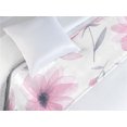 thumbnail image 3 of Floral Bed Runner, Minimal Ornament of Innocent Flowers Botanical Watercolor Petals, Decorative Accent Bedding Scarf for Hotels Homes & Guest Rooms, Twin, Soft Pink and Pale Purpleblue, by Ambesonne, 3 of 3