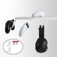 thumbnail image 4 of STARTIST Acrylic 2 Pcs Controller Bracket Gamepad Holder for Under Desk, White 2 Pcs, 4 of 9