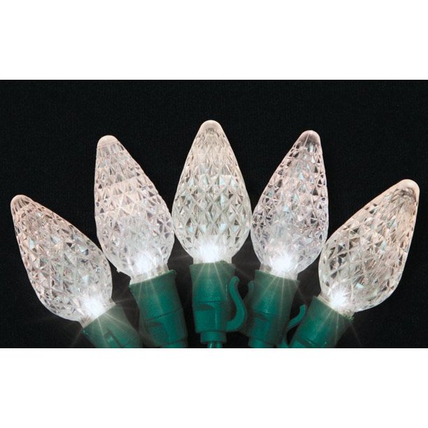 Celebrations 4001193S01AC Platinum LED C9 Christmas Light Set, Clear