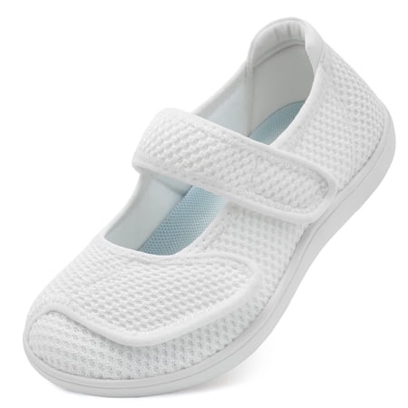 Barerun Wide Width Mary Jane Shoes Flats,Diabetic Friendly