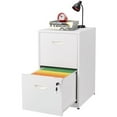thumbnail image 6 of 2 Drawer File Cabinet with Lock, Two Drawer Vertical Filing Cabinets, 18" Deep Steel Filing Cabinet for Home Office, Light Duty Metal White Filing Cabinet for Letter-Size Files - Assemly Required, 6 of 8