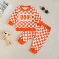 thumbnail image 2 of Back to School Clothes For Boys Infant Girl Fall/Winter Plaid Long Sleeve Stretch Waistband 12 18 24 Months 2T 3T 4T Playwear Set Outfits 2 Pcs, 2 of 6