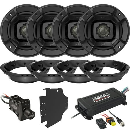 4 Zone Audio Controller Amplifier - 4 x Polk Audio 6.5