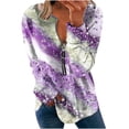 thumbnail image 2 of Liquidation à 50 % Chandail Surdimensionné pour Femmes 2023 Hauts Automne Manches Longues Chandail Ample Chemise Chic Décontractée Chandails à Col Rond pour Dames, 2 of 5