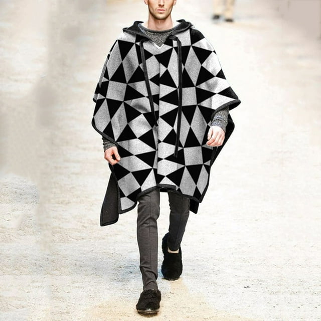Qertyioot Hauts pour Hommes Mode Veste Décontractée Extérieure à Manches Longues Manteau Chaud