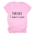 thumbnail image 4 of LGASWYX Summer Shirts For Women 2024 Trendy Letter Print T Shirt For Women Funny Sayings Graphic Tees Womens T Shirts (Pink,Xxl), 4 of 4