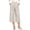 Beige, variant on SwiftWear Women's Dress Work Capri Pants Solid Color Wide Leg Capris Stretch Casual Cropped Pants S-2XL