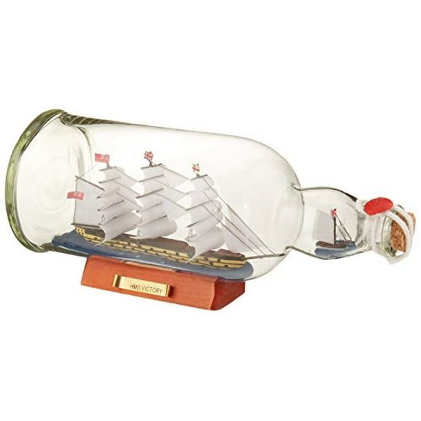 Hampton Nautical HMS Victory Modèle de bateau dans une bouteille