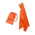 thumbnail image 3 of Poncho de lluvia con capucha Chaqueta de lluvia Impermeable Impermeable para exteriores Montar Deportes Naranja, 3 of 9
