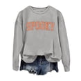 thumbnail image 5 of Halloween Sweatshirt for Women Casual Long Sleeve Pullover Sweatshirt for Daily Comfort and Style Grey S, 5 of 5