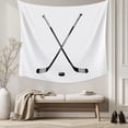 thumbnail image 5 of Ice Hockey Small Tapestry for Bedroom Wall Hanging Tapestry, Modern Minimalist Ball Sports Game Art Ceiling Backdrop Tapestries Poster Blanket Wall Decor for Teens Room Living Room Dorm 23" x 28", 5 of 8