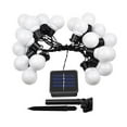 thumbnail image 1 of 3.8 meters 10 lights Cadena de luces LED con energía solar - Luces de patio impermeables - Cadena de luces duraderas para exterior, porche, 1 of 5