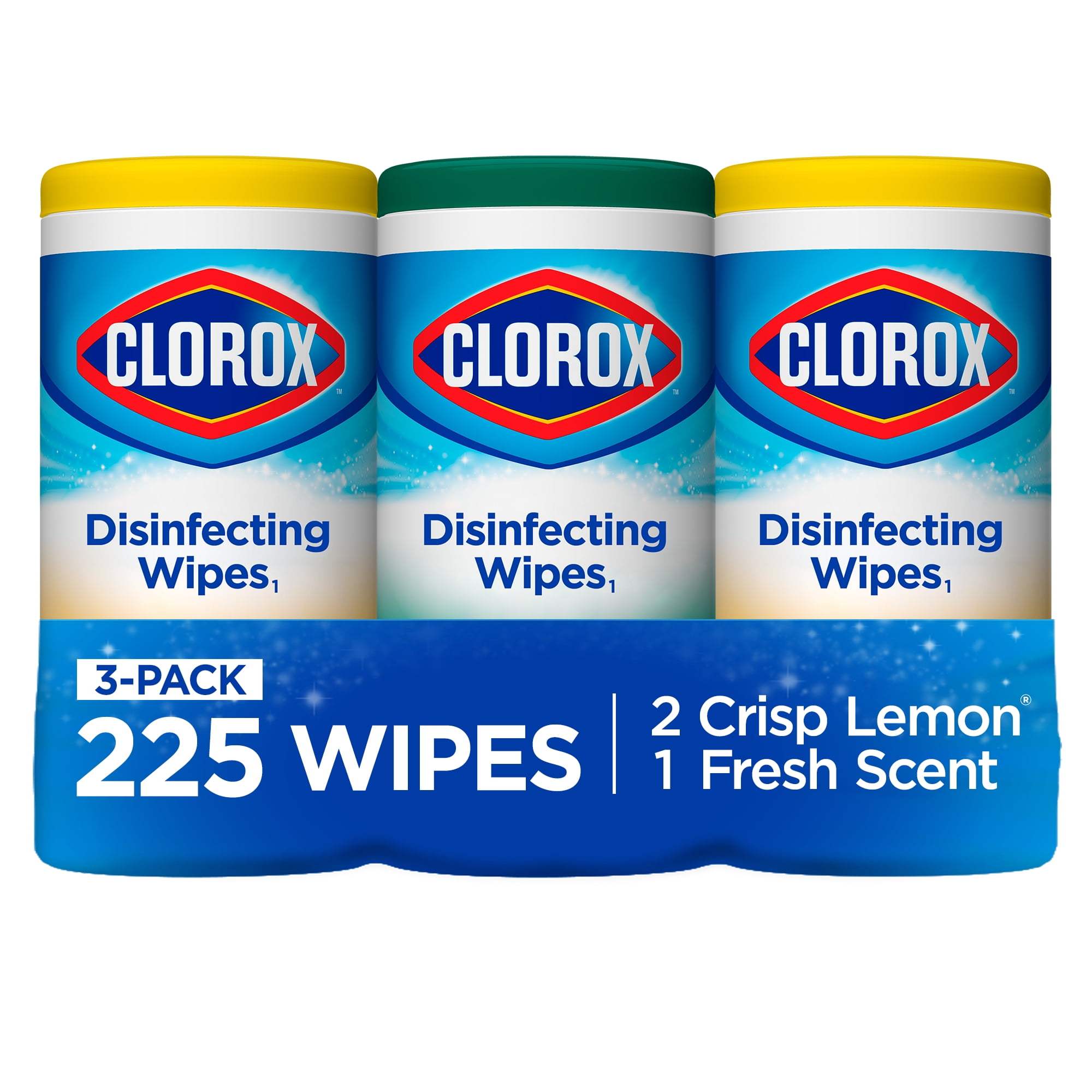 Clorox Disinfecting Wipes 225 Count Value Pack Crisp Lemon And
