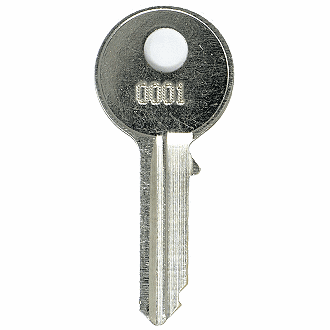 Office Furniture Replacement Key for Real Locks 0124