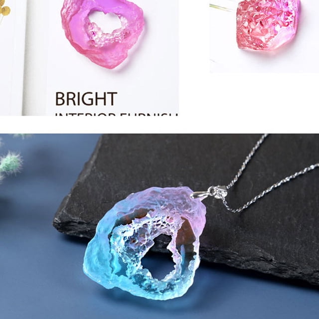 Crystal Resin Pendant Mold Jewelry DIY Making Crafting Silicone Mould Pendant Making Tool Type 2