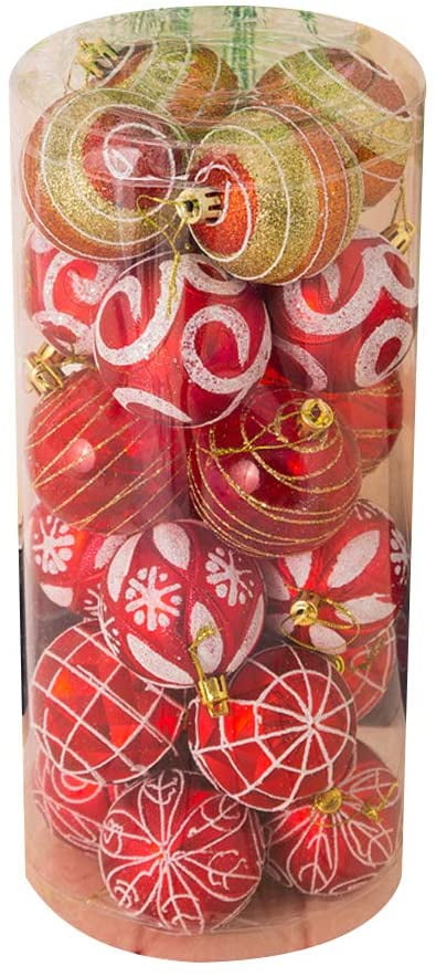 6 Pack 4” Shatter Resistant CG Hunter Christmas Tree Decoration Baubles 