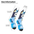 thumbnail image 3 of Saiise Bluey Funny Socks Men Women Boys Kids Adults Novelty Graphic Crew Tube Socks Crazy Design Casual Dress Socks for Sports,Running,Travel, 3 of 7