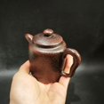 thumbnail image 2 of Yixing Clay Teapot Unique Pu Erh Purple Ornament Sculpted Handcrafted Textured Minimalist Traditional Timeless Subtle, 2 of 6