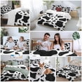 thumbnail image 6 of Black and White Bedding 3 Piece Duvet Cover Set California King, Farmhouse Cow Black White Soft Microfiber Comforter Cover with Zipper Closure & Pillowcases, Wrinkle & FadeResistant Quilt Cover, 6 of 9