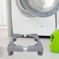 thumbnail image 6 of Tongina Adjustable Washing Machine Base Fridge Undercarriage Stand for Refrigerators Gray, 6 of 8