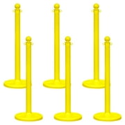 2.5 Inch Yellow Medium Duty Stanchion (6 Pk)