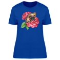 thumbnail image 1 of Pink Flowers And Butterfly Tee Women's -Image by Shutterstock, 1 of 1