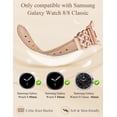 thumbnail image 4 of Wearlizer Celtic Knot Leather Band Compatible with Samsung Galaxy Watch 8 40mm 44mm & Watch 8 Classic 46mm, Slim Dressy Leather Strap for Women with Designer Interlock Buckle, 4 of 6