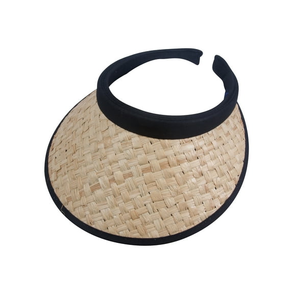 Top Headwear Straw Clip-On Visor - Natural