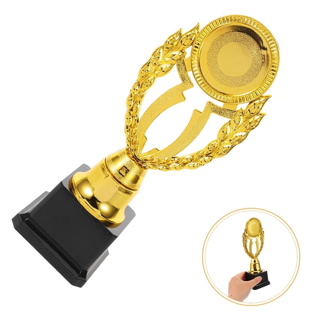 unbranded Copa De Trofeo Plástico Dorado Para Competencia Deportiva Y De Oficina