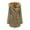 Khaki, variant on Tejiojio Coats Plus Size Clearance Women's Autumn And Winter Plush Hooded Loose Drawstring Long Solid Color Jacket