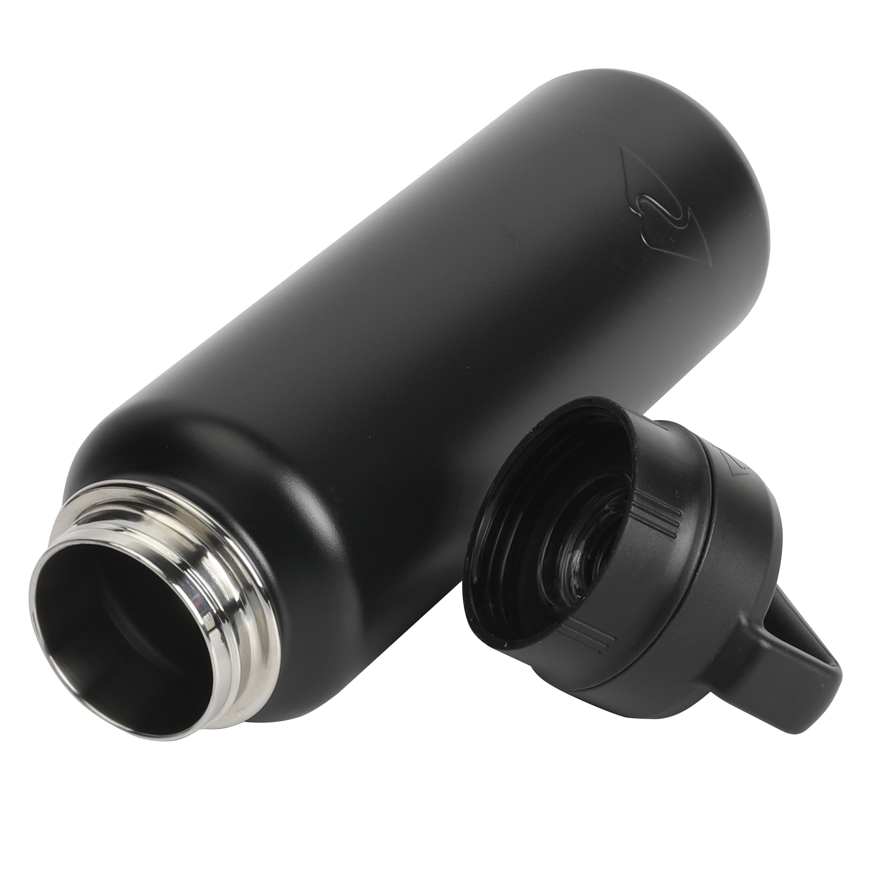 (3 pack) Ozark Trail 40 oz Stainless Steel Insulated Twist Cap Chug Water Bottle, Black
